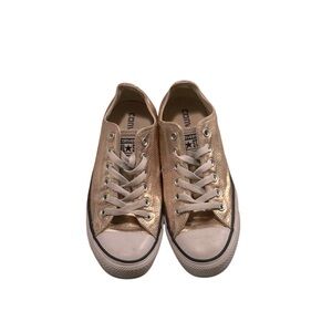 Converse Chuck Taylor Classic All Star LowTop RoseGold Sparkle Sneakers Size 7.5